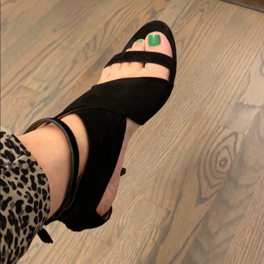 Authentic Givenchy Black Suede Sandals. - image 2